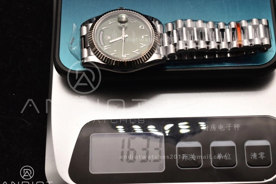 Arabic Steel 40 JDF Weight) Dial V3 Bracelet VR3255 on Green (Gain DayDate SS President 904L 0315